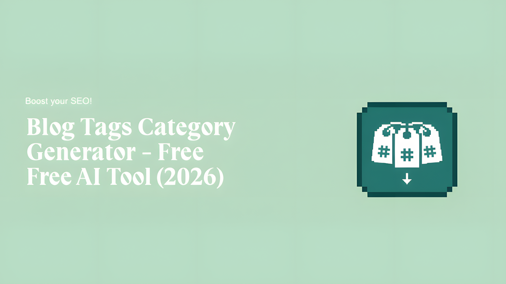 Blog Tags Category Generator - Free AI Tool (2026)
