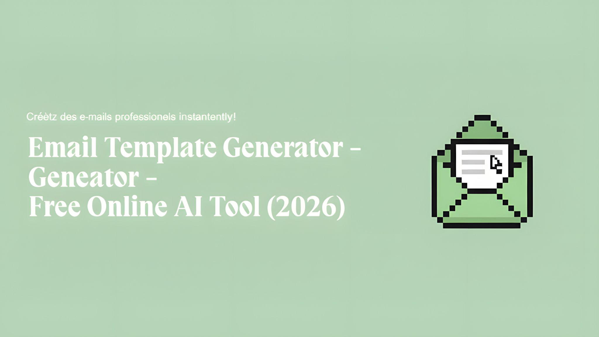 Email Template Generator - Free Online AI Tool (2026)