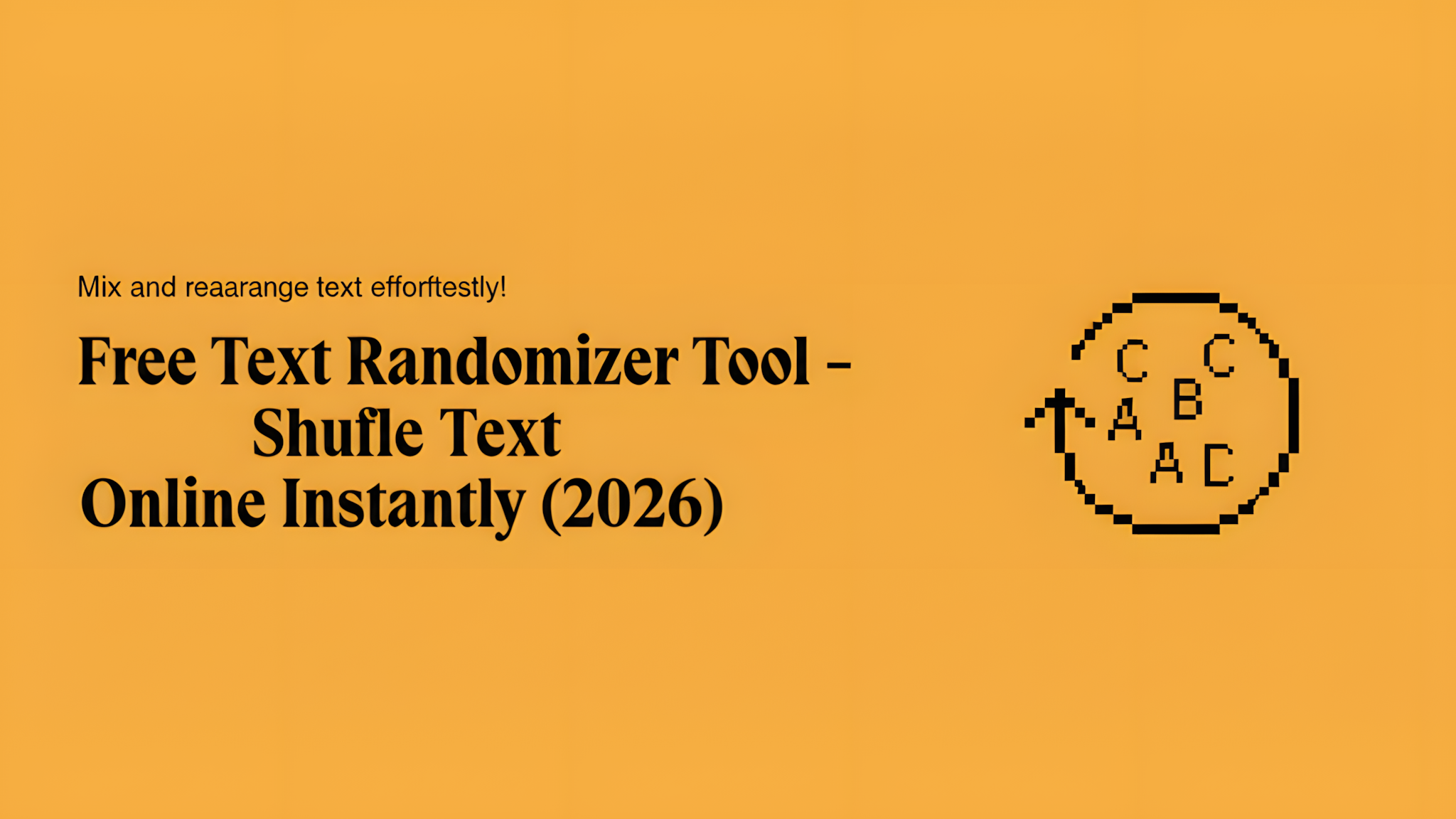 Free Text Randomizer Tool - Shuffle Text Online Instantly (2026)
