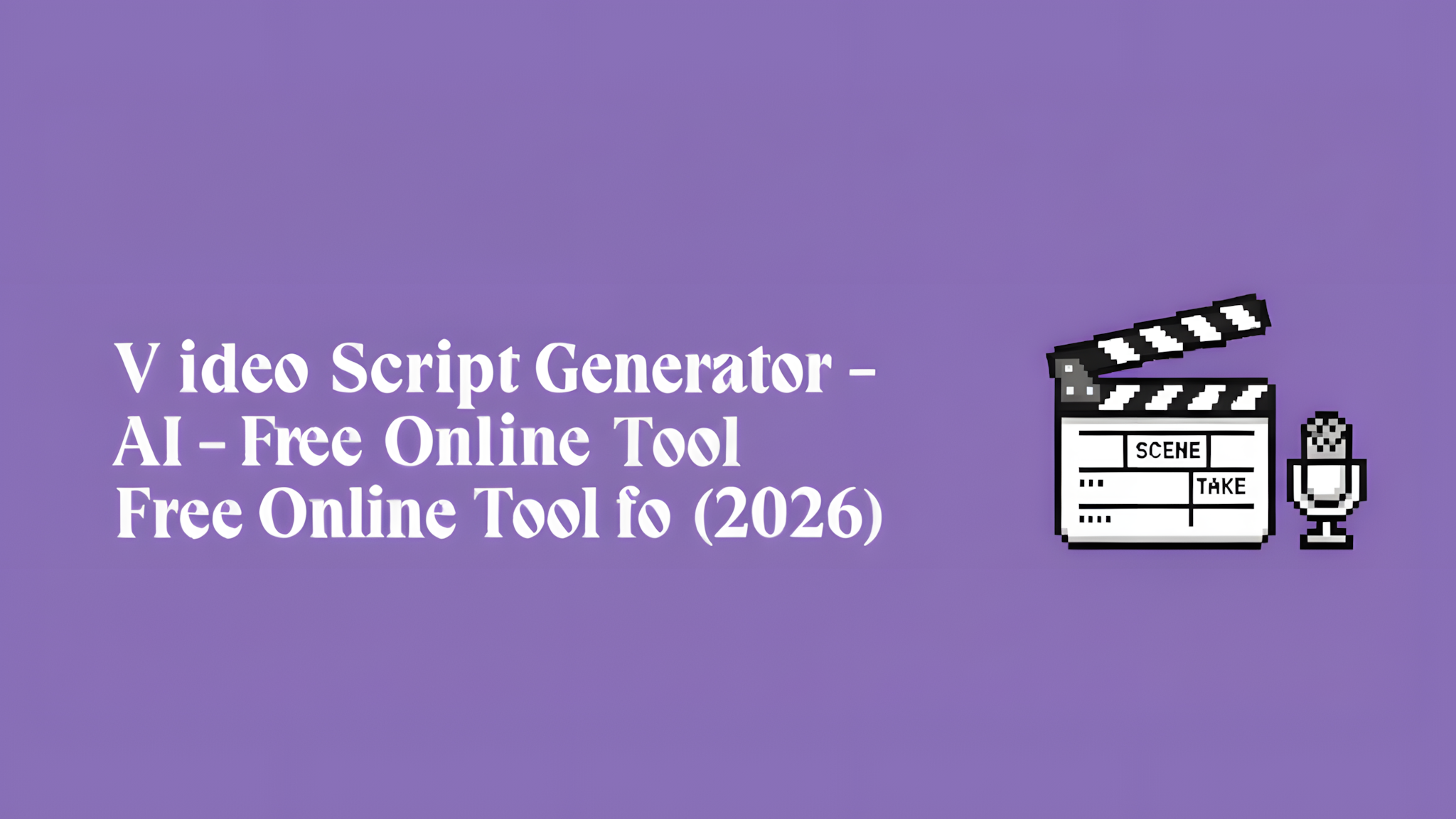 Video Script Generator AI - Free Online Tool (2026)